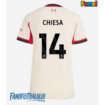 Liverpool Federico Chiesa #14 Tricou Fotbal Replică 2025-26 Femei Deplasare